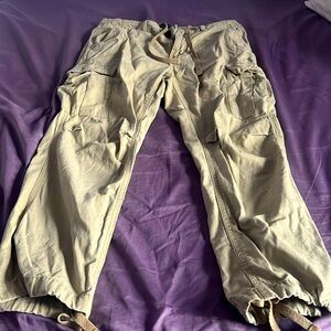 Beige Cargo Pants